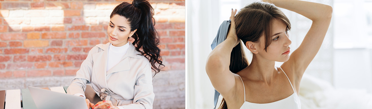 Coda di cavallo alta con extension